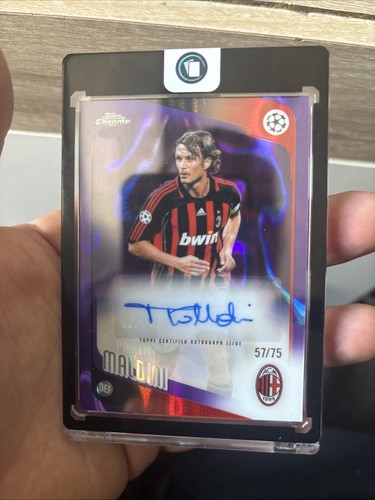 Paolo maldini auto topps - auto, 53/75