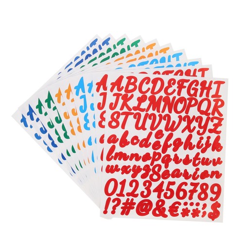 Sheets adesivi numerici - adesivi,