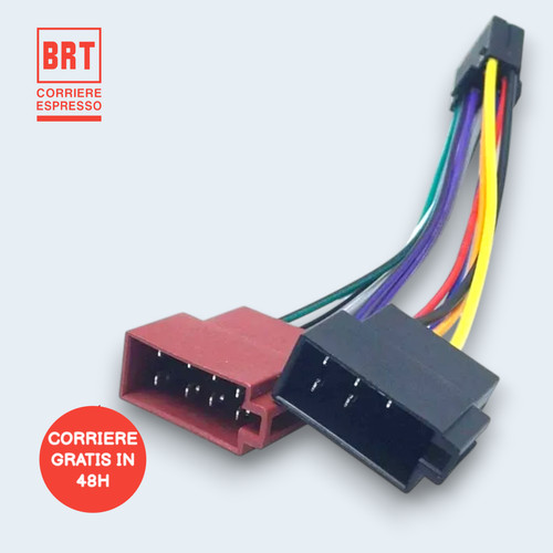 Cavo connettore iso autoradio - cavo,