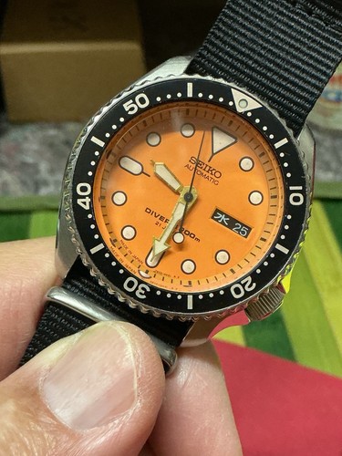 Seiko skx011 orange 7s26 0020 - seiko,