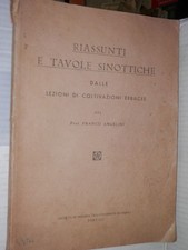 RIASSUNTI E TAVOLE SINOTTICHE Dalle lezioni di coltivazioni erbacee Angelini di