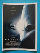 GRAVITY - CARTOLINA FILM MINI LOCANDINA CIAK 2013 CM 10X14