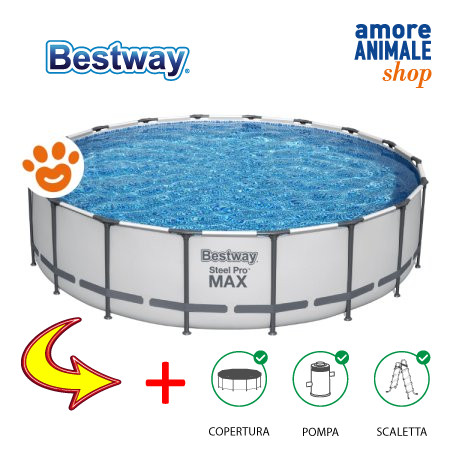 Bestway piscina rotonda steel - bestway,