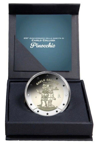 Moneta euro pinocchio - 2, carlo