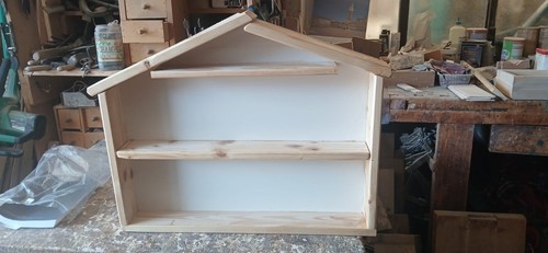 Casetta legno porta oggetti - legno,