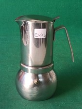 CAFFETTIERA STELLA SAN FRANCISCO 4/2 TAZZE ACCIAIO INOX 18/10 VINTAGE. CY94