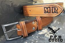 CINTURA UOMO IN CUOIO ARTIGIANALE PELLE PERSONALIZZATA 