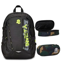 Invicta Zaino Ufficio Invict-Act Plus Color Change Line, Nero, Doppio Scomparto