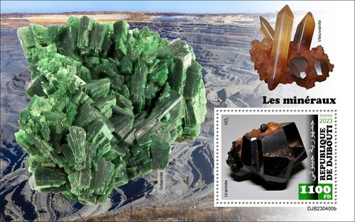 Francobolli minerali uraninite - francobolli,