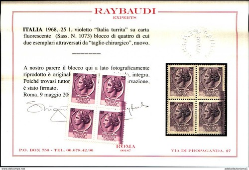 93816 italia 1968 quartina - 93816),