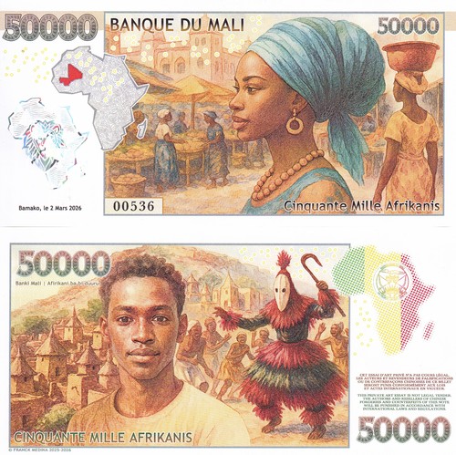 Mali 50000 afrikanis 2026 - 50000,