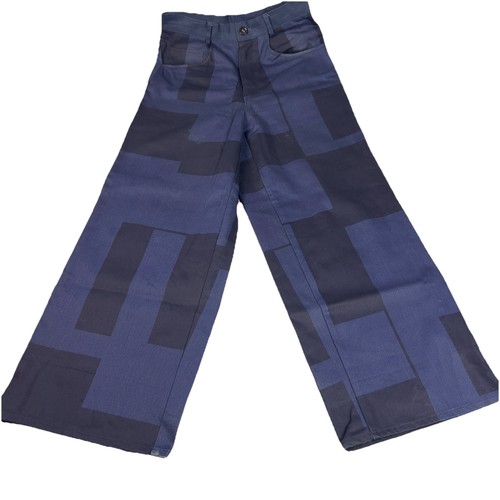 Jeans colorblock gamba - colorblock, larga