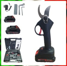 Forbice Cesoia Potatura Piante a Batteria Elettrica - 2 Batterie 48V Taglio 28mm