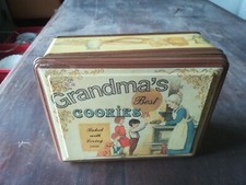 ANTICA SCATOLA BISCOTTI IN METALLO