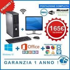 POSTAZIONE PC SMART WORKING ONLINE INFORMATICA WINDOWS 10 OFFICE 07 COMPUTER