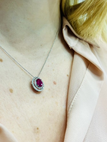 Collana oro bianco kt - in,