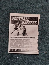 Sk138 Ephemera 1971 Advert Subbuteo Express Five A Side 