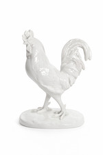 Statua di gallo in porcellana