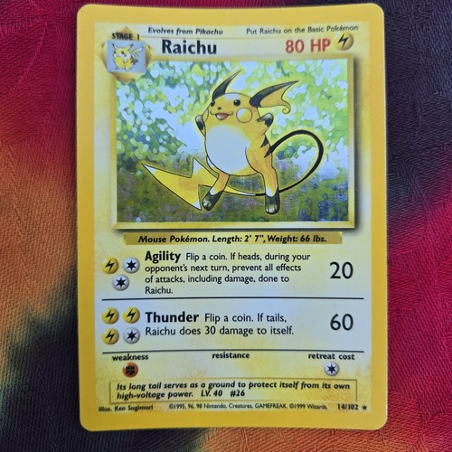 Pokemon vintage raichu holo - vintage,