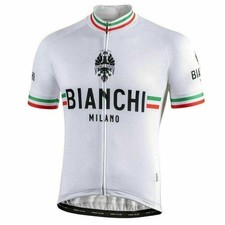 Maglia ciclismo Nalini Bianchi-Milano ISALLE manica corta full zip bianca