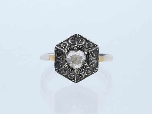 Anello solitario antico 35 - anello,
