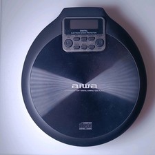 [J001] AIWA Lettore CD Portatile + Custodia Display LCD Mp3 - TESTED