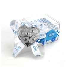 32460 Bomboniere Scatolina confetti Cuore Battesimo Bimbo Albero vita Confettata