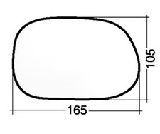 Bmw Z3 Dal 1997 > 2002 Vetro Specchio Retrovisore DX Destro Passeggero