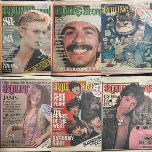Rolling stone magazine lot - stone, of