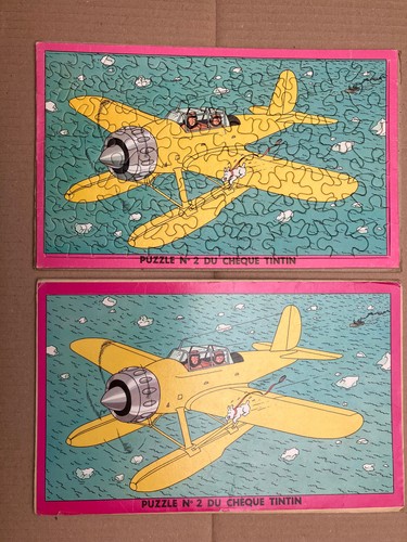 Tintin vieux puzzle plat - tintin,