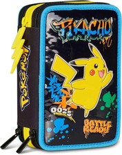 Astuccio Scuola Pokemon 3 Zip