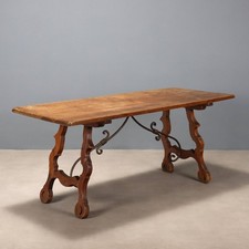Tavolo fratino antico noce - tavolo,