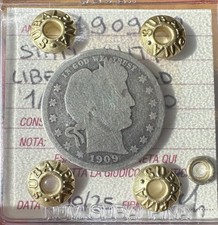 MONETA STATI UNITI 1/4 DOLLARO LIBERTY HEAD 1909 O RARA sigillata MB/BB