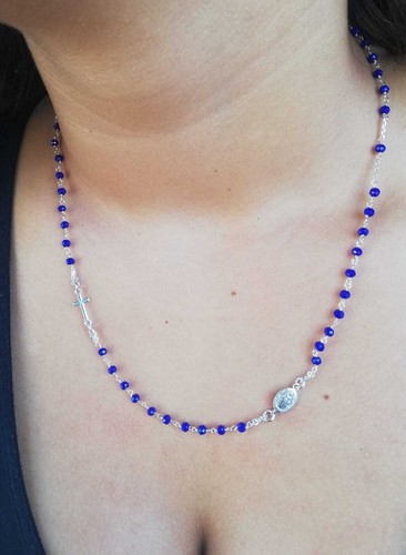 Collana rosario argento - rosario, in