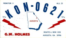 Scheda QSL Radio CB GA Augusta