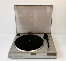 GIRADISCHI PHILIPS FP140 VINTAGE 1985 TURNTABLE FUNZIONANTE "TESTINA DA CAMBIARE
