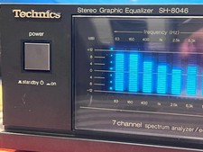 ?TECHNICS SH-8046?EQUALIZZATORE PARAMETRICO 7+7 CON ANALIZZATORE SPETTRO TOUCH