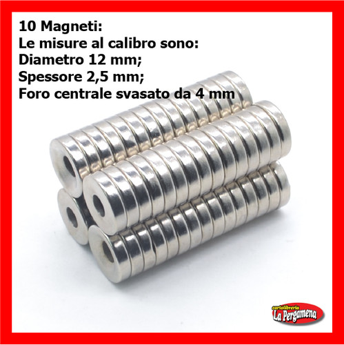 Magneti neodimio 12x3 - 12x3, mm