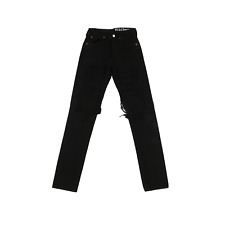 Levi's 501 Customizzato W28 L34 jeans usato nero (Cod.SJ614) Levis