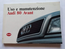 AUDI  80  AVANT   LIBRETTO USO E MANUTENZIONE ORIGINALE EDIZ  1992      (720)