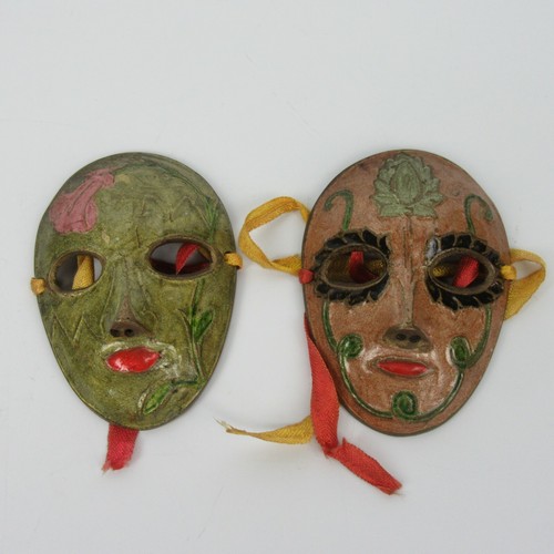 Coppia maschere metallo - maschere,