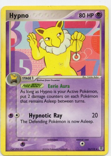 112 pokemon hypno - 25/112,
