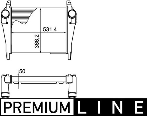 Intercooler premium line mahle - line,