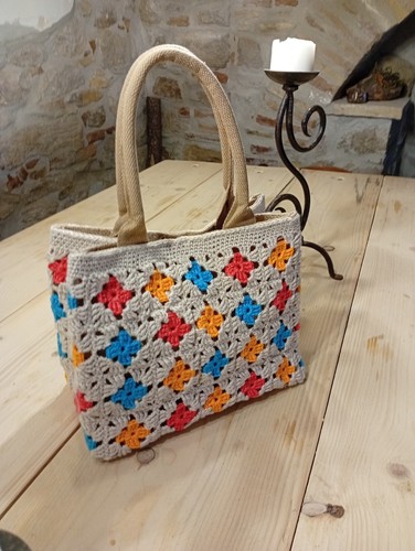 Borsa granny uncinetto - , a