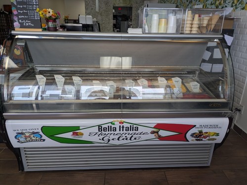 Gelato ice cream showcase - showcase, 15