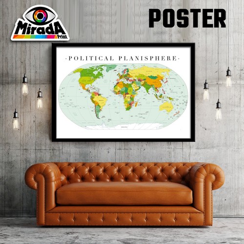 Poster mappa mondo cartina - poster,