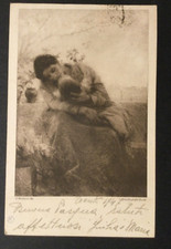 antica cartolina postale periodico unione femminile viaggiata anno 1947