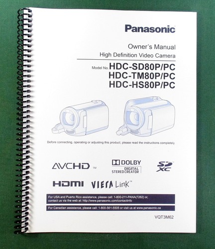 Panasonic hdc sd80p - hdc-sd80p, tm80p