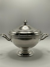 GIO PONTI Zuppiera anni '50 in alpacca argentata Fratelli Calderoni Milano 