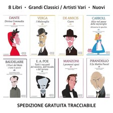 8 LIBRI • Grandi Classici Vari • Newton Compton • Pirandello Carroll Verga Poe